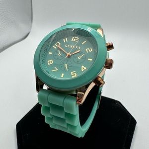 Teal Women’s Geneva Sport Athletic Style Watch